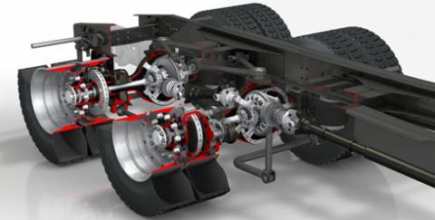DAF introduces new lightweight double-drive bogie