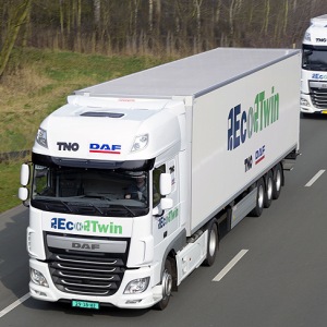 DAF and TNO demonstrate ‘EcoTwin’