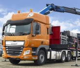 New DAF CF and XF tractors with rear steering axle